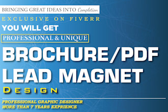 design professional and unique PDF lead magnet