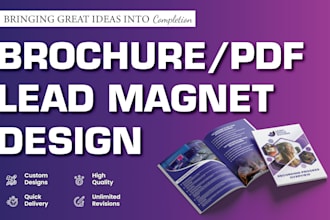 design a professional and modern brochure for your business