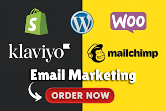 create custom shopify email marketing campaigns using mailchimp or klaviyo