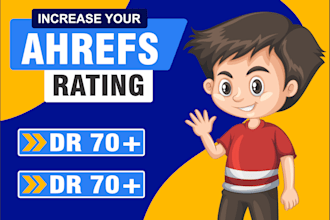 increase domain rating DR URL rating in ahrefs permanently