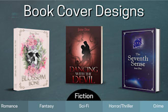 design unique and creative ebook, physical, and audiobook covers