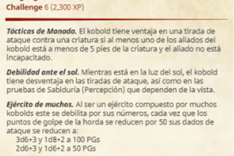 hacer un statblock de monstruo o npc para tu campaña de dnd 5e