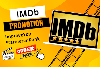 promote your imdb profile, improve your starmeter rank