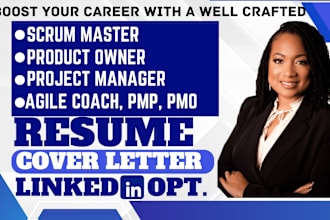 write, perfect scrum master agile, project management product owner, pmp resume