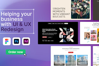 do responsive website design with a modern aesthetic in figma