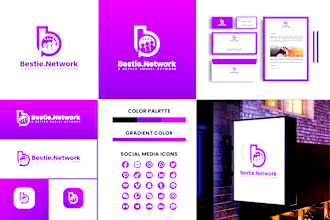 design creative logo, social media kits and brand identity