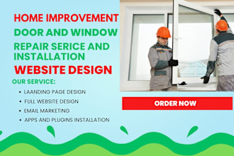 design garage door installation and repair website window installation website