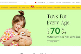design lucrative baby clothing shopify dropshipping store baby toys website