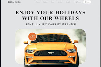 build car rental website car booking website car detailing website on wordpress