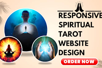 design spiritual website tarot reading psychic reading astrology website