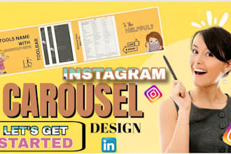 do social media advertising, facebook ads design, instagram post, carousel