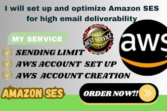 create and increase your amazon ses,  AWS sending limit and domain verification