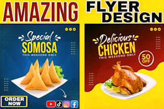 food menu design, restaurant menu design or price list, food flyer