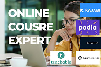 build your online kajabi courses thinkific funnels podia websites landing page