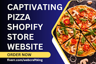 build hot pizza restaurant burger food bakery cookies shopify store website