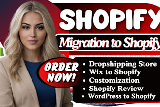 do shopify migration, wix to shoify, sqaurespace to shopify shopify store design