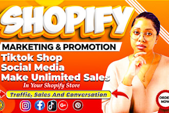 manage social media tiktok shop marketing facebook ads to boost shopify sales