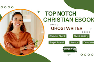 ghostwrite christian ebook online course journal prayer book, sermon, devotional