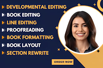 do book editing, proofreading, book formatting, line and developmental editor