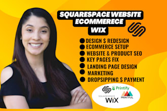 build design redesign squarespace wix ecommerce booking website landing page