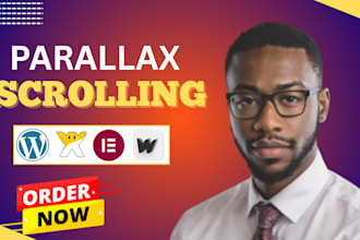 design stunning parallax website with animation scrolling effect in wix, webflow