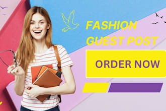 do fashion guest post on high da fashion blog