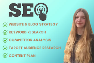 create your website SEO strategy, including keyword research