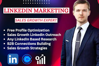 be your linkedin b2b sales and marketing manager