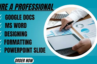 edit, create, design and redesign microsoft word, google docs and latex document