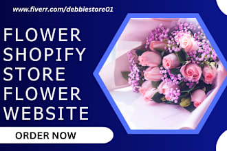 design flower shopify store flower shop florist website flower website