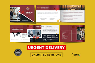 do your urgent catalog design, company profile, annual report or booklet design
