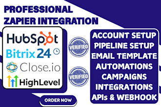 do zapier integration hubspot bitrix24 automation close io pipedrive gohighlevel