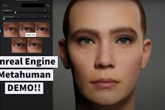 photorealistic real time digital human 3d metahuman character metaverse avatar