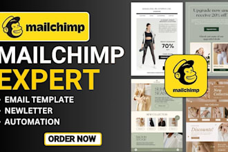 mailchimp expert, mailchimp newsletter design,  mailchimp email marketing flow