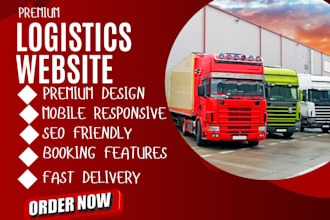 design logistics website trucking dispatch freight moving company website