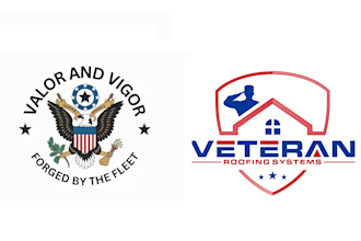 do good looking creative veteran logo with free source file