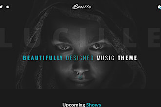 create professional music, artist, or dj website with full booking functionality