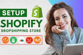 set up shopify dropshipping store or shopify website design