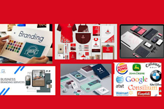 design full brand kit brand book company logo branding for your brand