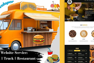design food trucks, restaurants, and catering website