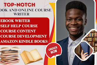 fiction book ghostwriter, romance writer, self help course website, ebook writer