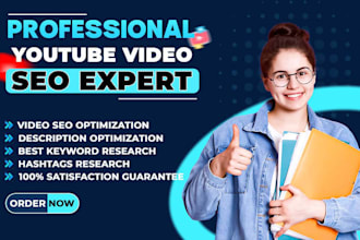 be your youtube manager and video SEO expert to boost views and subscribe