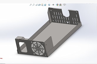 work on sheet metal 3d moduling in solidworks