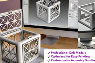 create custom 3d printing design and print ready models