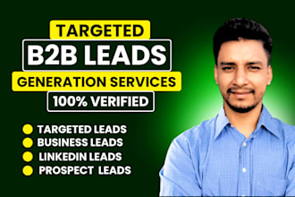 do b2b leads generation highly targeted linkedin prospect email list building