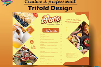 design attractive trifold or bi fold brochure