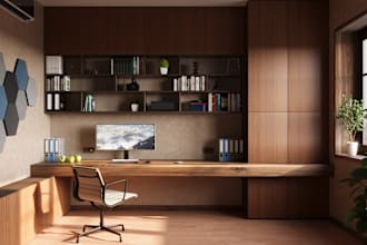 3d visualization of the room in 3ds max
