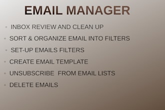 professionally manage your email and organize your inbox