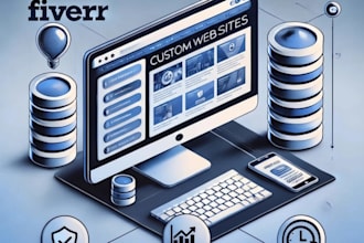 create a custom website with database