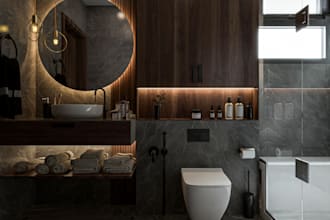 create a realistic 3d rendering for your bathroom design